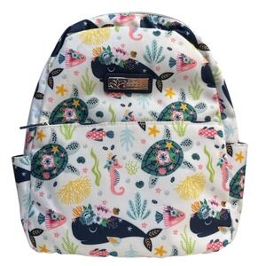 Lily Bloom Mini Kids Backpack Marine Life Under Sea Whales Turtles Seahorses NWT